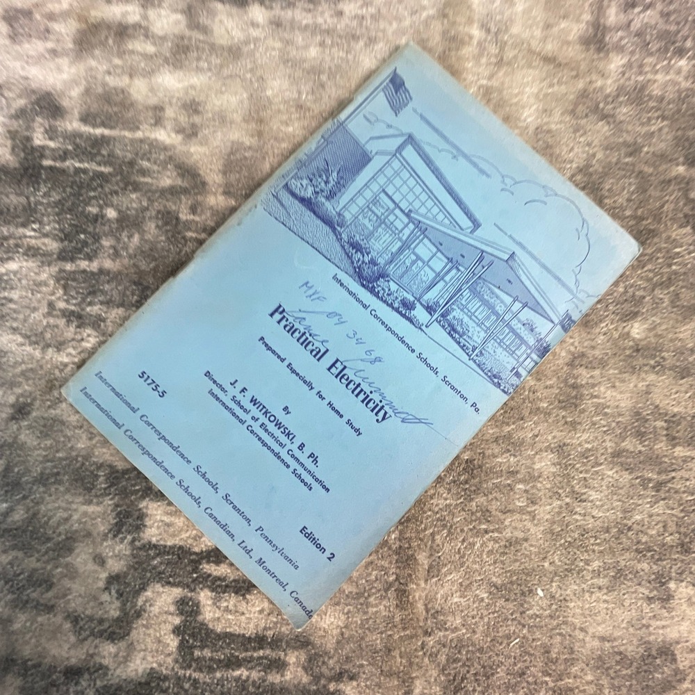 Practical Electricity J. F. Witkowski ICS Vintage Booklet 5175-5 Edition 2